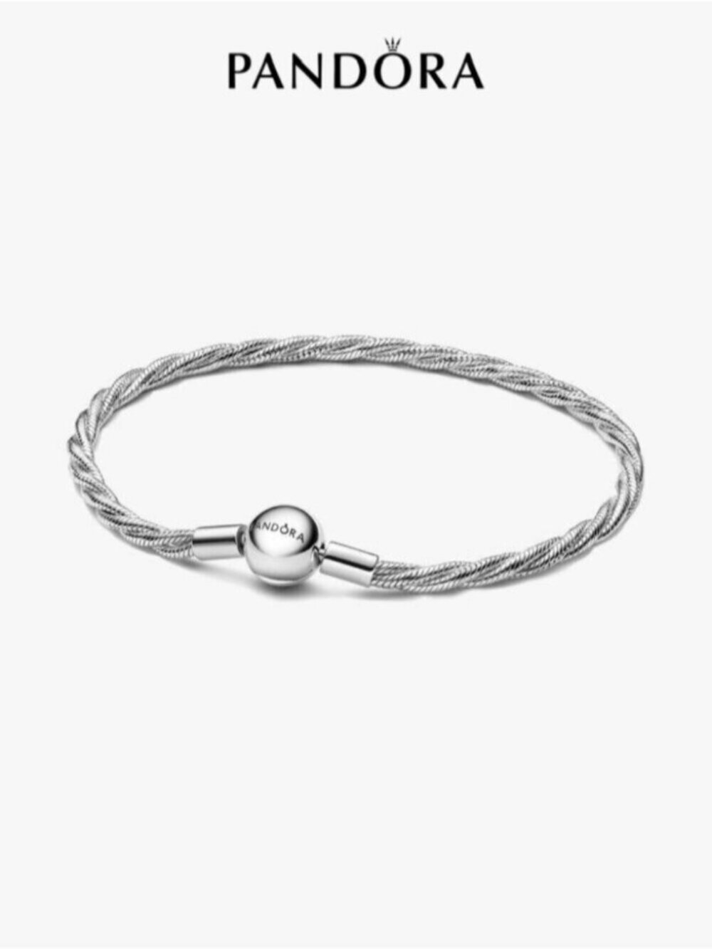 Pandora Round Pandora Clasp Twisted Snake Chain